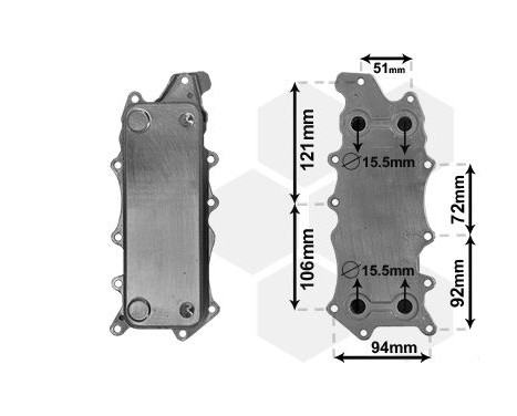 Oljekylare, motor 30013701 International Radiators