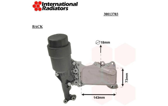 Oljekylare, motor 30013703 International Radiators