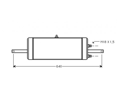 Oljekylare, motor 37003237 Van Wezel