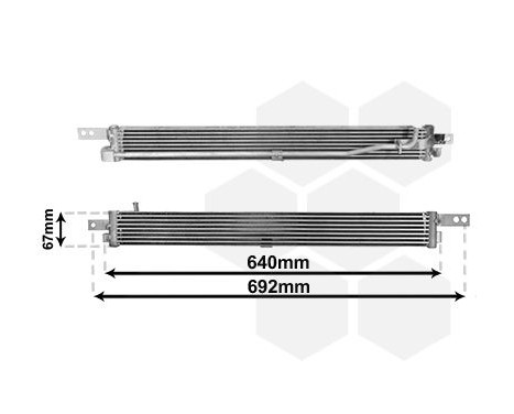 Oljekylare, motor 37003675 International Radiators