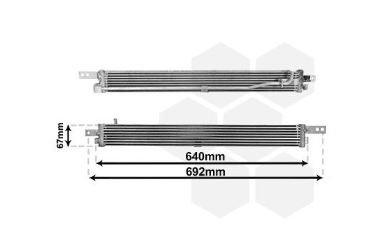 Oljekylare, motor 37003675 International Radiators