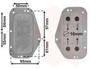 Oljekylare, motor 37013702 International Radiators