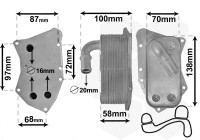 Oljekylare, motor 37013712 International Radiators