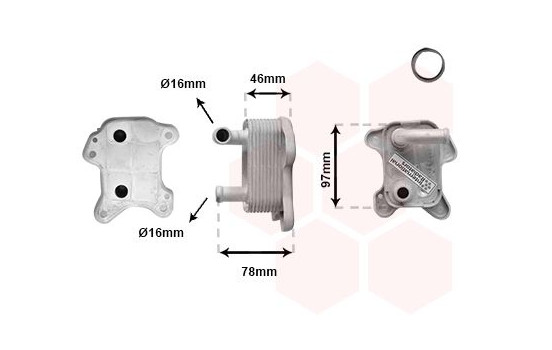Oljekylare, motor 37013719 International Radiators