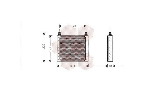 Oljekylare, motor 43003146 International Radiators, bild 2