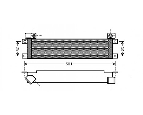 Oljekylare, motor 43003289 International Radiators