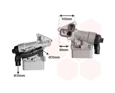 Oljekylare, motor 43013710 International Radiators