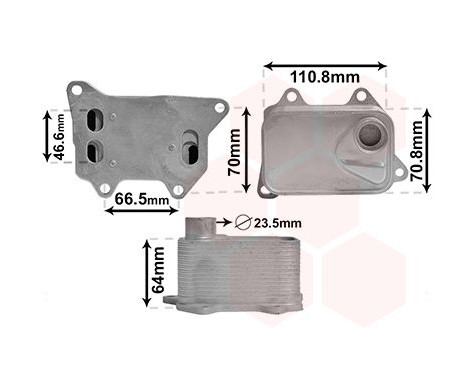 Oljekylare, motor 58013704 International Radiators