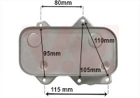 Oljekylare, motor 58013717 International Radiators