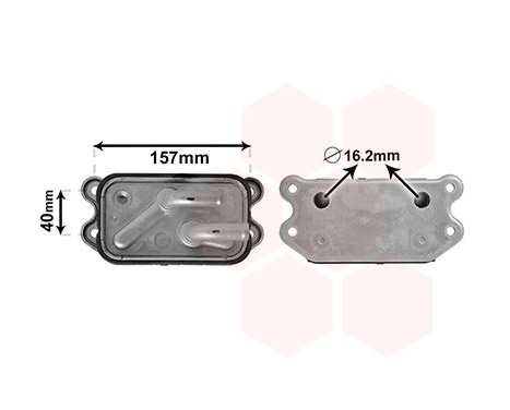 Oljekylare, motor 59003159 International Radiators