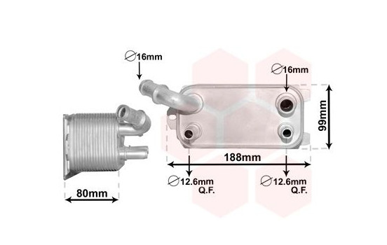 Oljekylare, motor 59003170 International Radiators