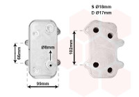 Oljekylare, motor 74003063 International Radiators