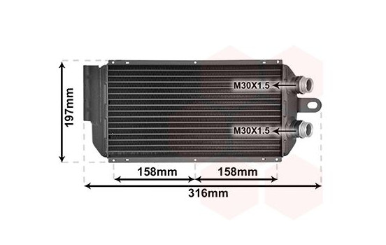 Oljekylare, motor 74003092 International Radiators