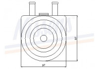 Oljekylare, motor 90603 Nissens