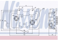 Oljekylare, motor 90618 Nissens