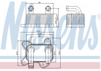 Oljekylare, motor 90682 Nissens