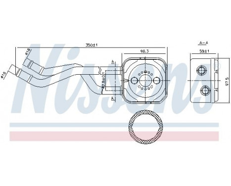 Oljekylare, motor 90685 Nissens