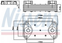 Oljekylare, motor 90889 Nissens