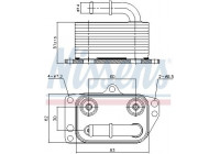 Oljekylare, motor 90899 Nissens