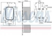 Oljekylare, motor 90911 Nissens