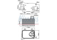 Oljekylare, motor 90914 Nissens