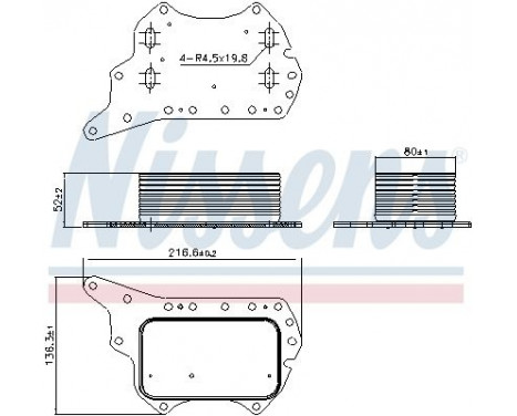 Oljekylare, motor 90920 Nissens