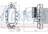 Oljekylare, motor 90948 Nissens