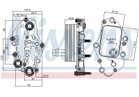 Oljekylare, motor 90982 Nissens