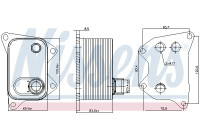 Oljekylare, motor 90994 Nissens