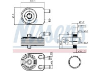 Oljekylare, motor 91111 Nissens