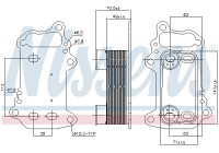 Oljekylare, motor 91151 Nissens