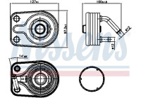 Oljekylare, motor 91163 Nissens