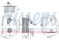 Oljekylare, motor 91179 Nissens