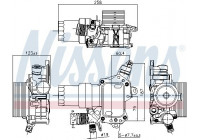 Oljekylare, motor 91194 Nissens