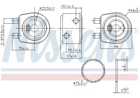 Oljekylare, motor 91248 Nissens