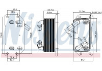 Oljekylare, motor 91254 Nissens