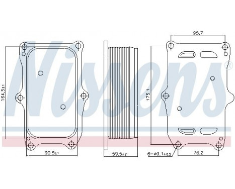 Oljekylare, motor 91256 Nissens, bild 6