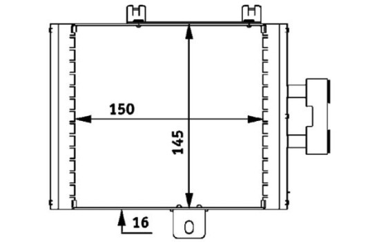 Oljekylare, motor BEHR *** PREMIUM LINE ***