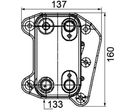 Oljekylare, motor BEHR *** PREMIUM LINE ***, bild 2
