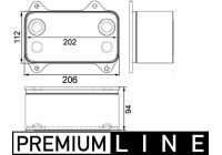Oljekylare, motor BEHR *** PREMIUM LINE ***