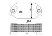 Oljekylare, motor BEHR *** PREMIUM LINE ***