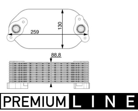 Oljekylare, motor BEHR *** PREMIUM LINE ***, bild 2