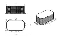 Oljekylare, motor EASY FIT