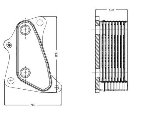 Oljekylare, motor EASY FIT