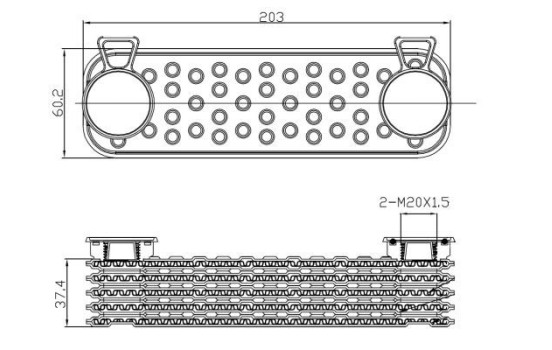 Oljekylare, motor EASY FIT, bild 3