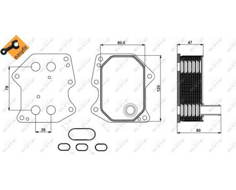 Oljekylare, motor EASY FIT, bild 5