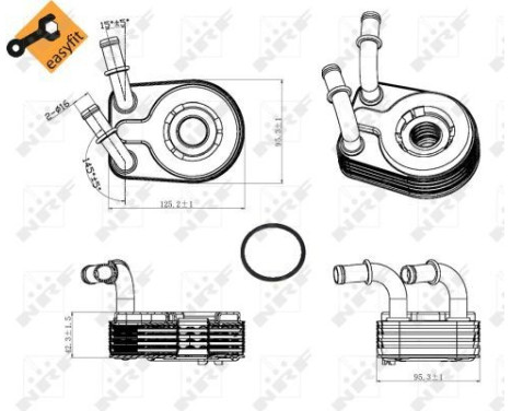 Oljekylare, motor EASY FIT, bild 6