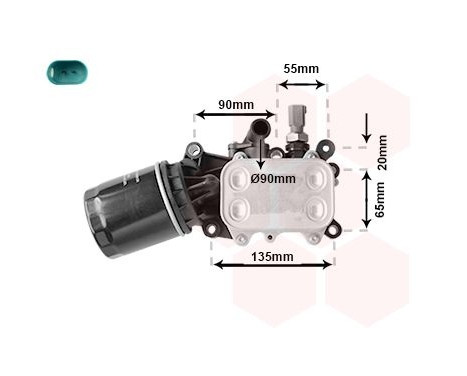 Oljekylare, motor