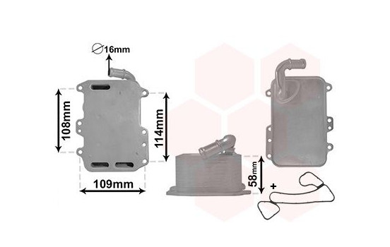 Oljekylare, motor