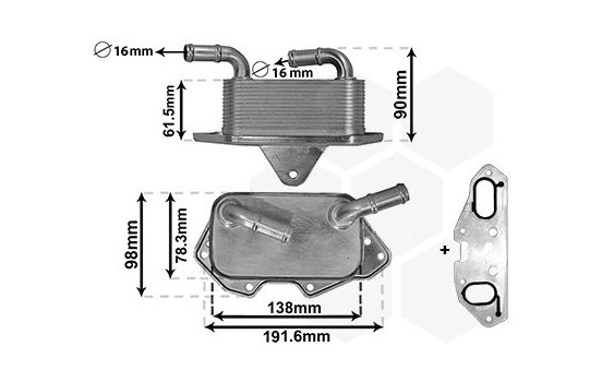 Oljekylare, motor
